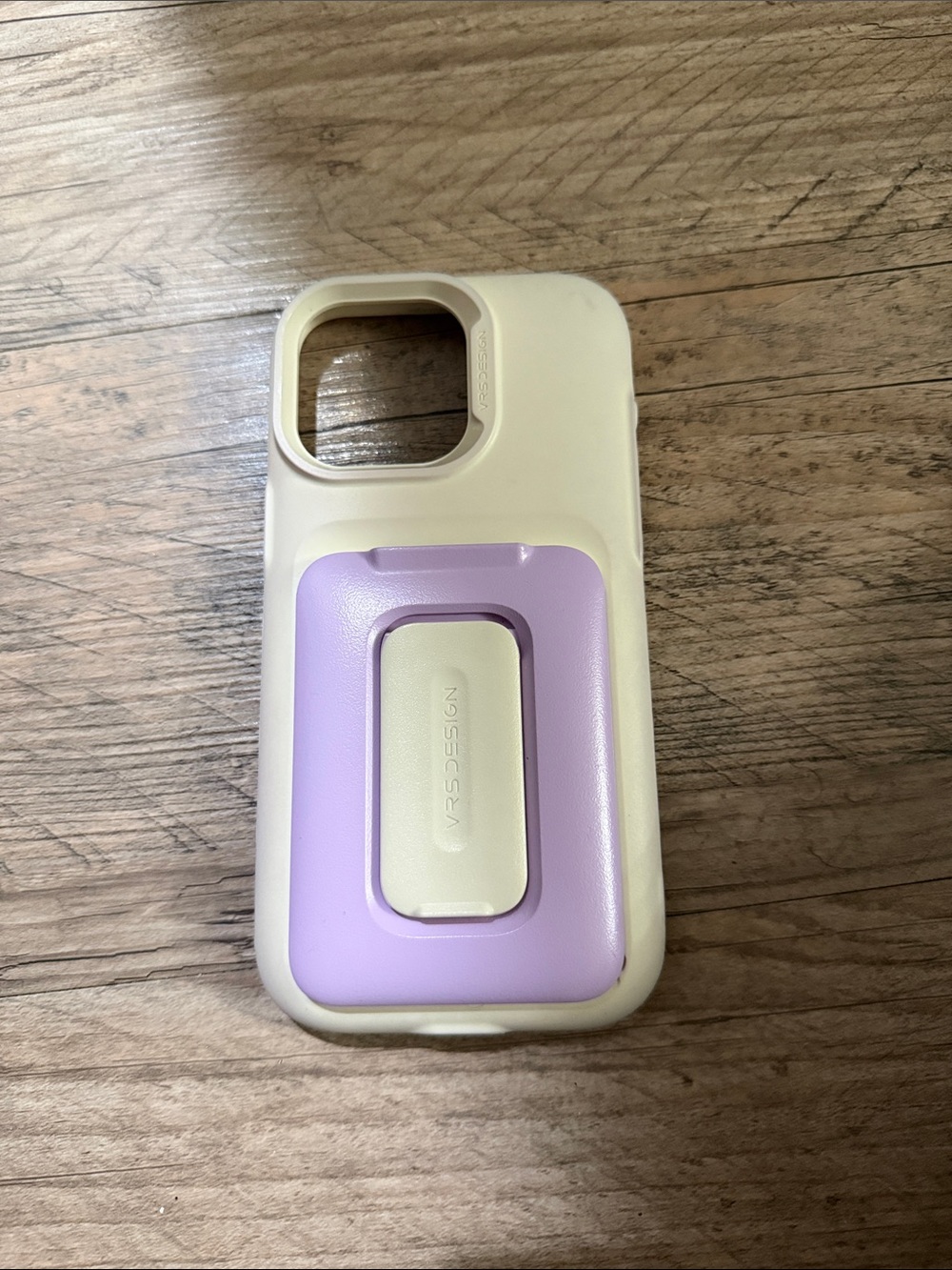 Cream and Lavender Phone Case with Kickstand
